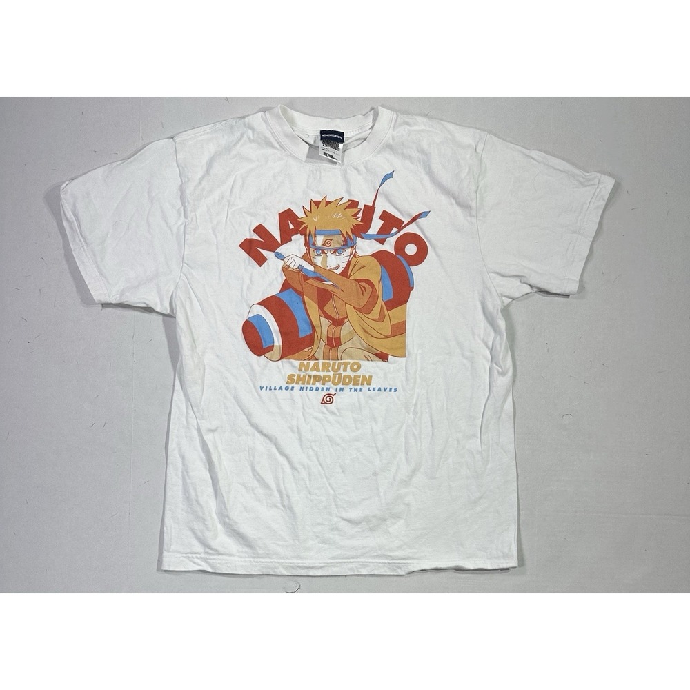 Naruto Shippuden COSPA Tee L Hidden Leaf Anime Shirt Japan Graphic White
